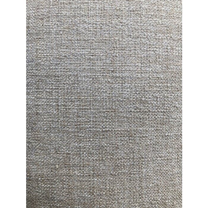 Omar Antwerp Anton Sand Cushion with Ivory Stitching 50 x 50 cm