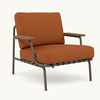 Settle Lounge Chair Taupe Frame - Ribbed Weave