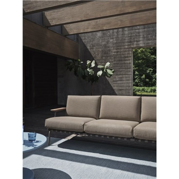 Muuto Settle Lounge Chair Taupe Frame - Ribbed Weave