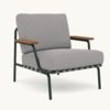 Settle Lounge Chair Dark Green Frame - Laze