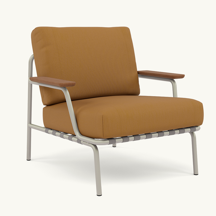 Muuto Settle Lounge Chair Grey Frame - Ribbed Weave