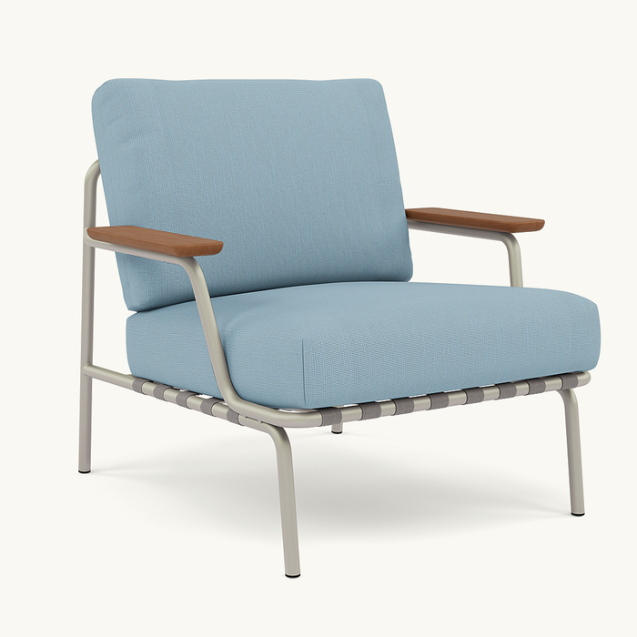 Muuto Settle Lounge Chair Grey Frame - Ribbed Weave