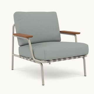 Muuto Settle Lounge Chair Grey Frame - Ribbed Weave