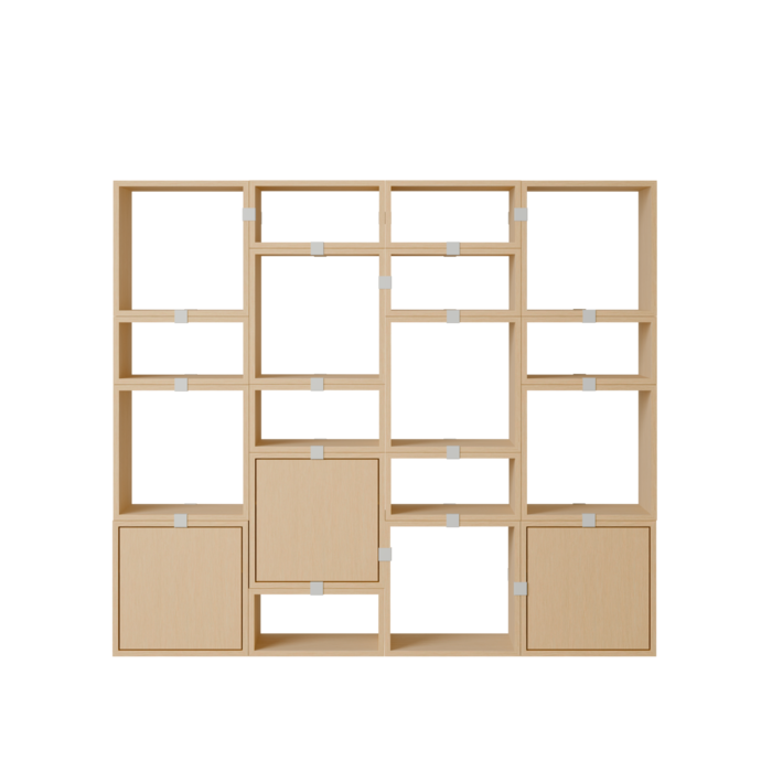Muuto Stacked Storage System Bookcase Configuration 4
