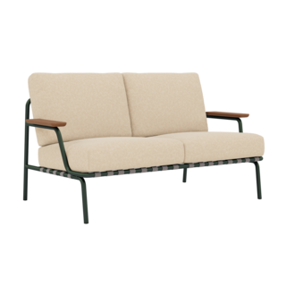 Muuto Settle Sofa 2-Seater Dark Green Frame - Laze