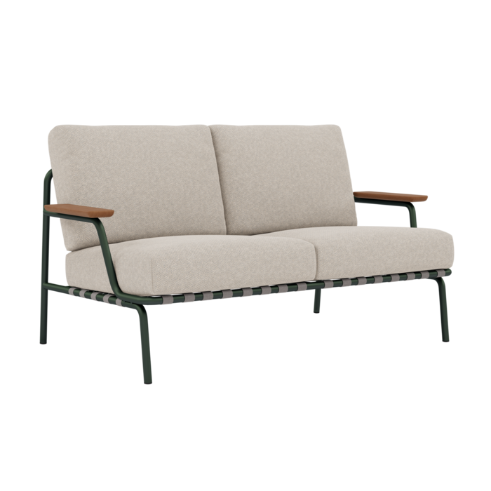 Muuto Settle Sofa 2-Seater Dark Green Frame - Laze