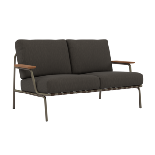 Muuto Settle Sofa 2-Seater Taupe Frame - Ribbed Weave