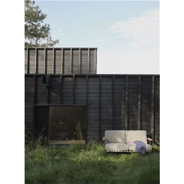 Muuto Settle Sofa 2-Seater Taupe Frame - Ribbed Weave