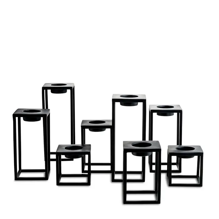 Nordstjerne Genuine T-Light Holder Matt Black