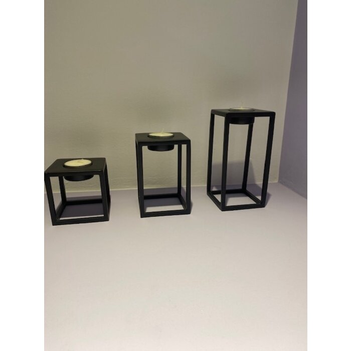 Nordstjerne Genuine T-Light Holder Matt Black