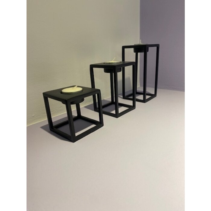 Nordstjerne Genuine T-Light Holder Matt Black