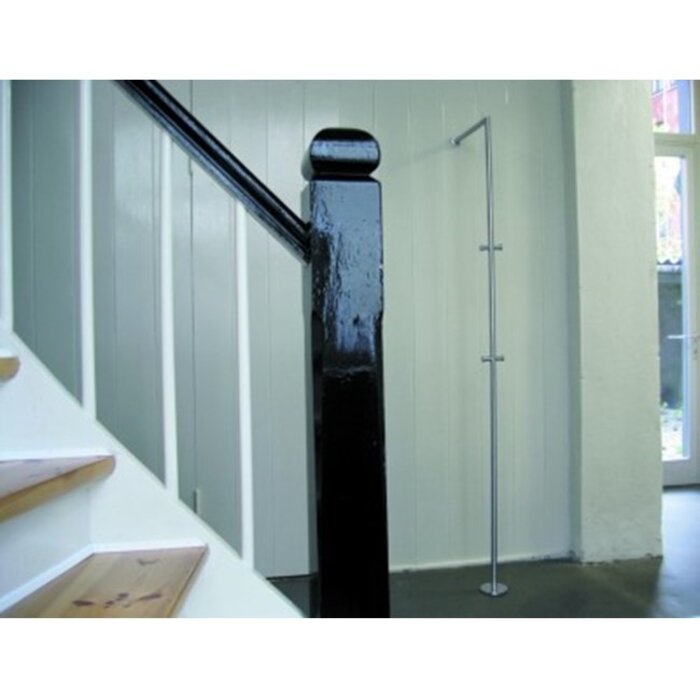 Frost Denmark Hall Stand 1177 Wallmounted Matt Black/Polished