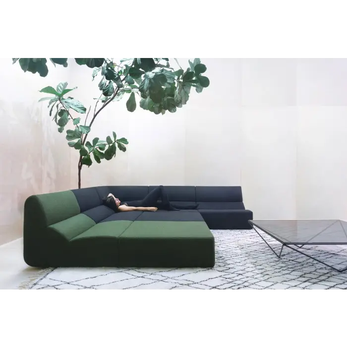 Prostoria Avet Low Table 50 x 50 cm Black/Smoked Glass