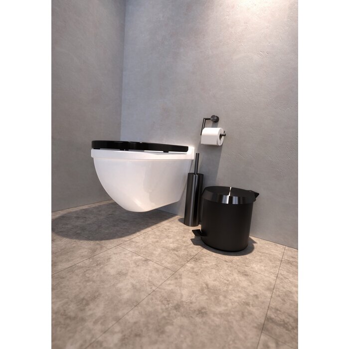 Frost Denmark Shower Shelf 1937-1 Matt Black