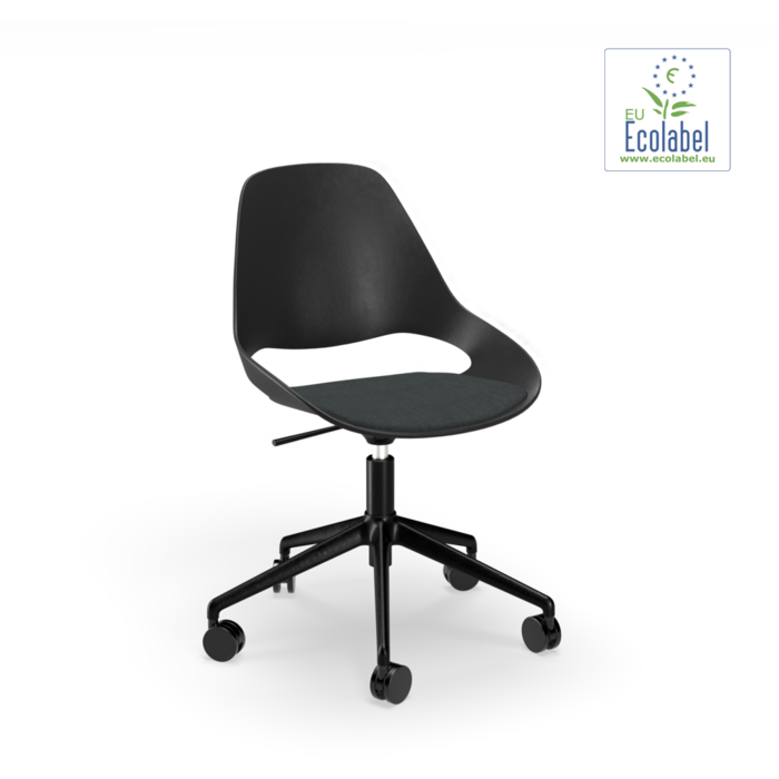 HOUE Falk Low Armrest Upholstered Seat Five Star with Castors