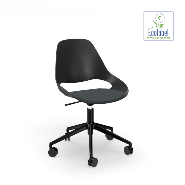 HOUE Falk Low Armrest Upholstered Seat Five Star with Castors