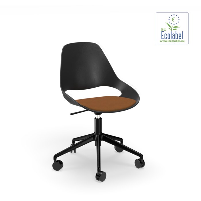 HOUE Falk Low Armrest Upholstered Seat Five Star with Castors