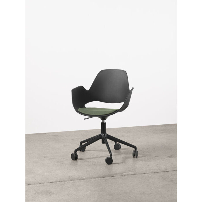 HOUE Falk Low Armrest Upholstered Seat Five Star with Castors