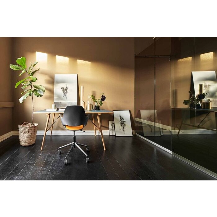 HOUE Falk Low Armrest Upholstered Seat Five Star with Castors