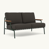 Settle Sofa 2-Seater Dark Green Frame - Ribbed Weave