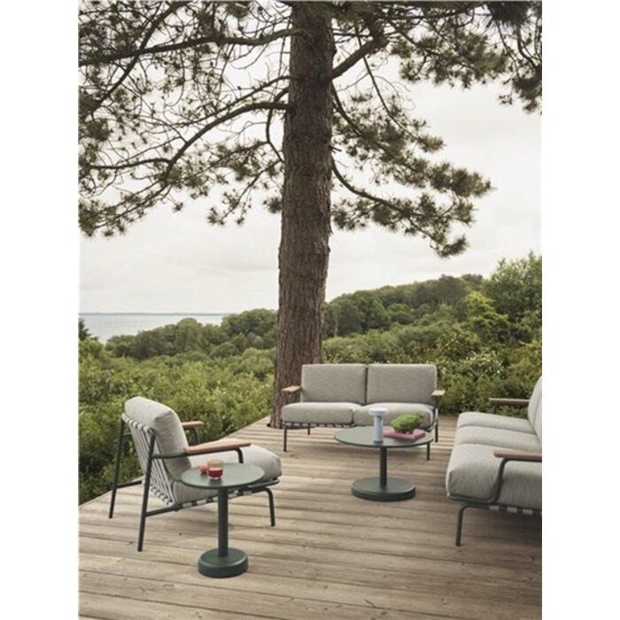 Muuto Settle Sofa 2-Seater Grey Frame - Ribbed Weave