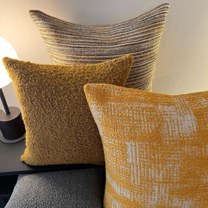 Omar Antwerp Henri Ocher Cushion 43 x 43 cm