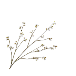 Silk-ka Bloesem Tak Creme/Groen 127 cm