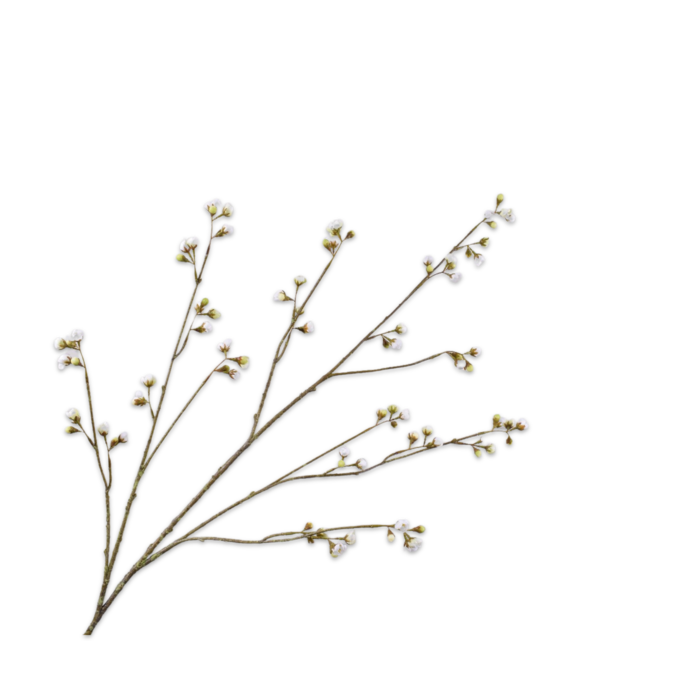 Silk-ka Bloesem Tak Creme/Groen 127 cm