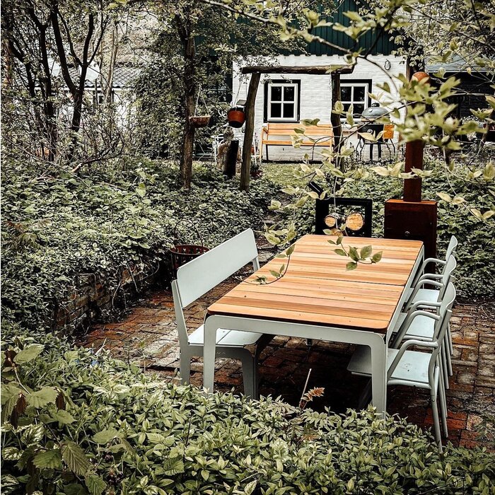 Weltevree Bended Table Wood including Benches