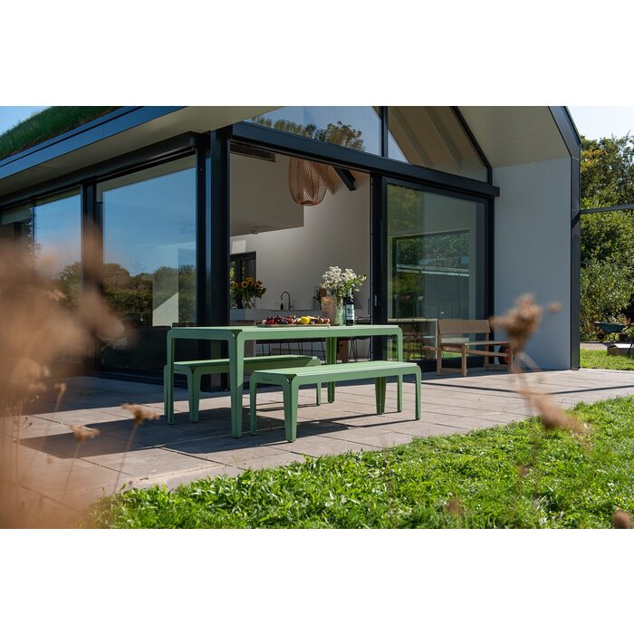 Weltevree Bended Table Wood including Benches