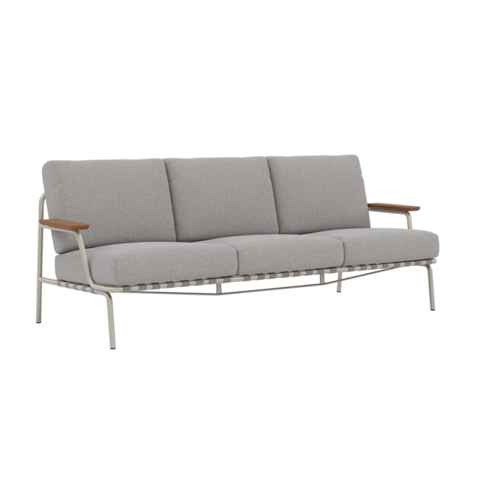 Muuto Settle Sofa 3-Seater Grey Frame Laze