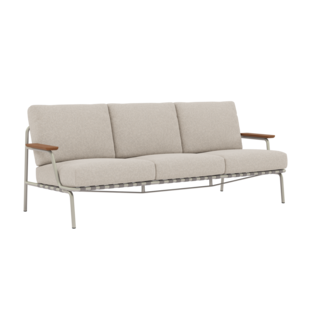 Muuto Settle Sofa 3-Seater Grey Frame Laze