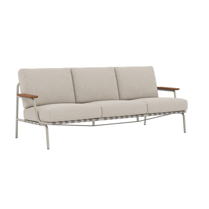 Muuto Settle Sofa 3-Seater Grey Frame Laze