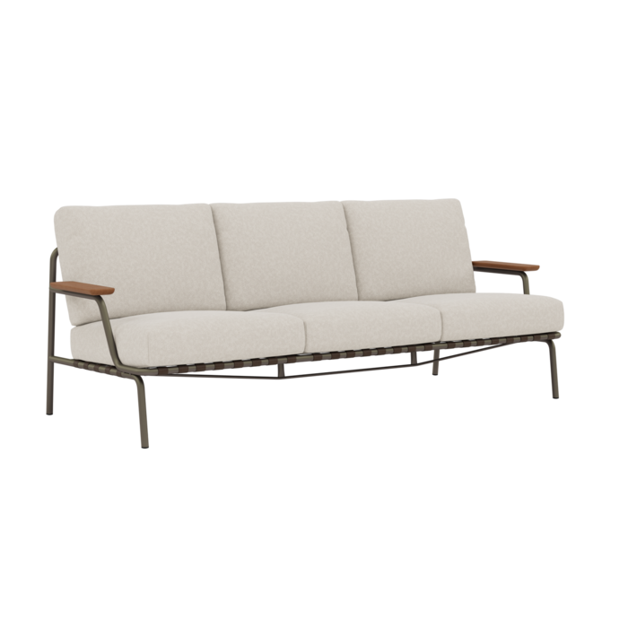 Muuto Settle Sofa 3-Seater Taupe Frame Laze
