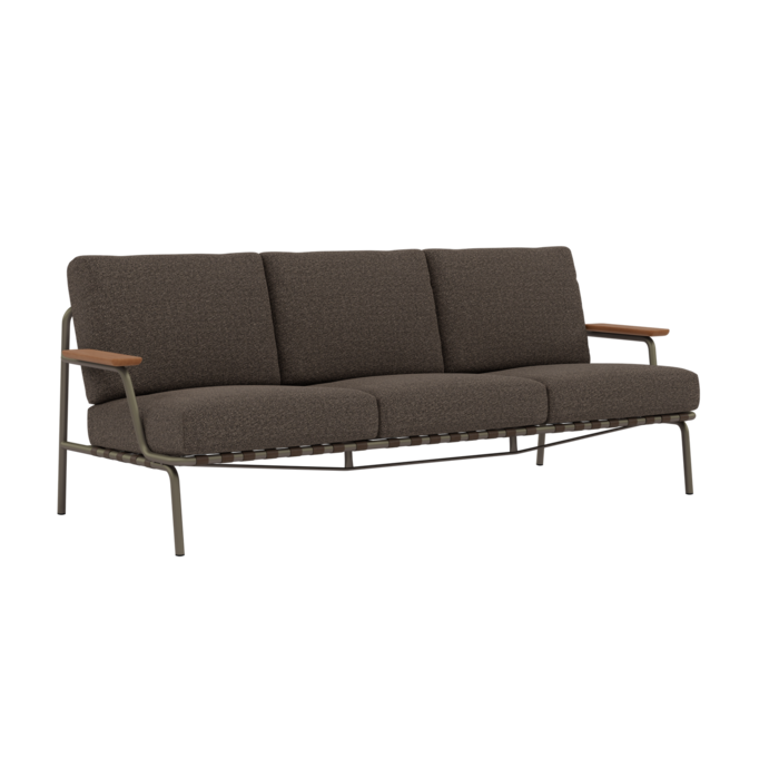 Muuto Settle Sofa 3-Seater Taupe Frame Laze