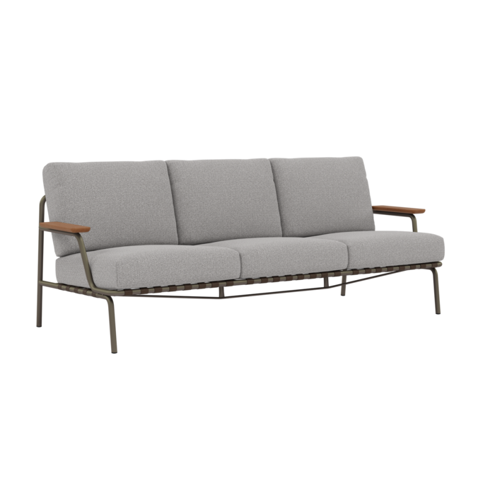 Muuto Settle Sofa 3-Seater Taupe Frame Laze