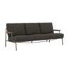 Settle Sofa 3-Seater Taupe Frame Ribbed Weave