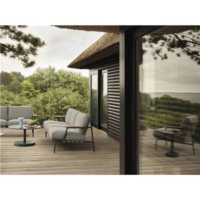 Muuto Settle Sofa 3-Seater Taupe Frame Ribbed Weave