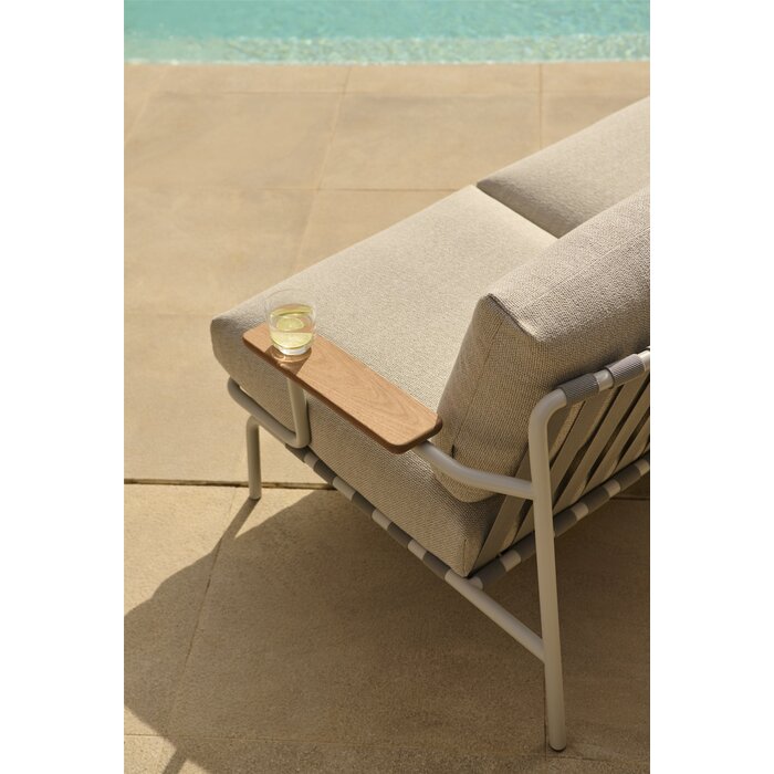 Muuto Settle Sofa 3-Seater Taupe Frame Ribbed Weave