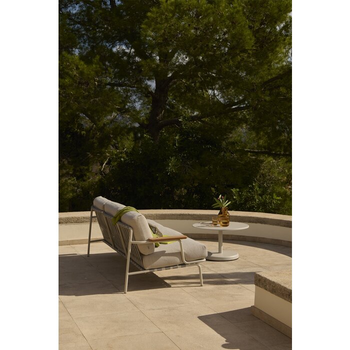 Muuto Settle Sofa 3-Seater Taupe Frame Ribbed Weave