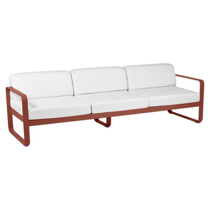Fermob Bellevie 3-Seater Sofa Off-White Cushion