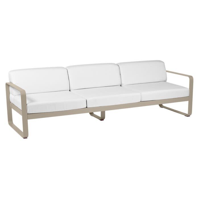 Fermob Bellevie 3-Seater Sofa Off-White Cushion