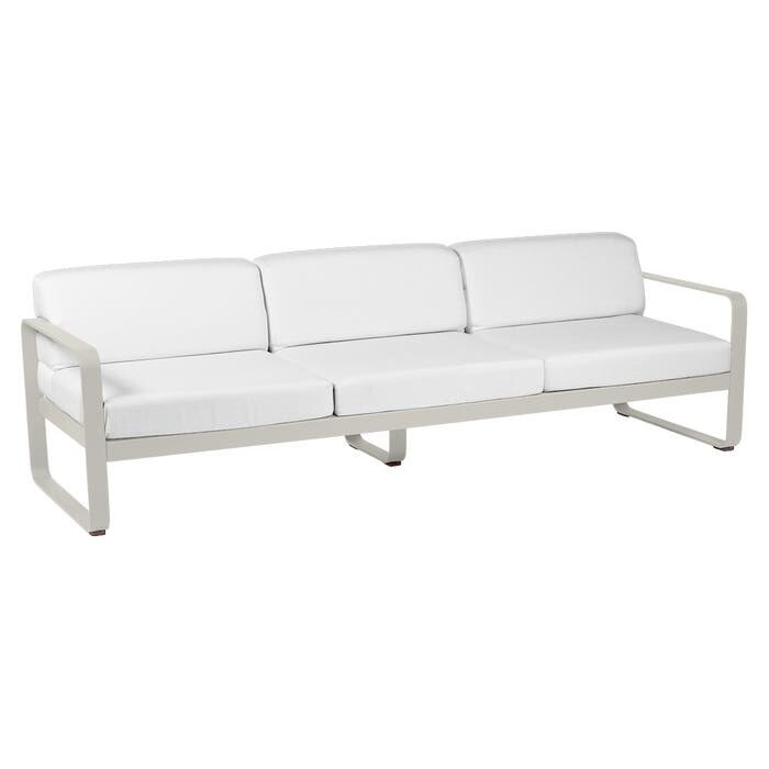 Fermob Bellevie 3-Seater Sofa Off-White Cushion