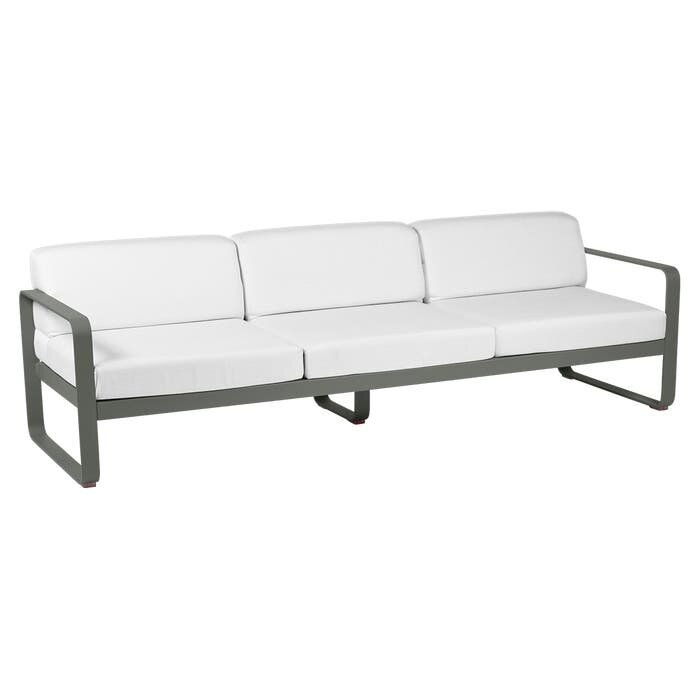 Fermob Bellevie 3-Seater Sofa Off-White Cushion