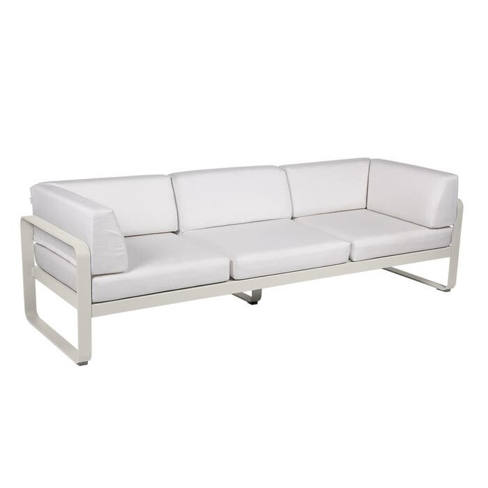 Fermob Bellevie 3-Seater Club Sofa - Off-White Cushion
