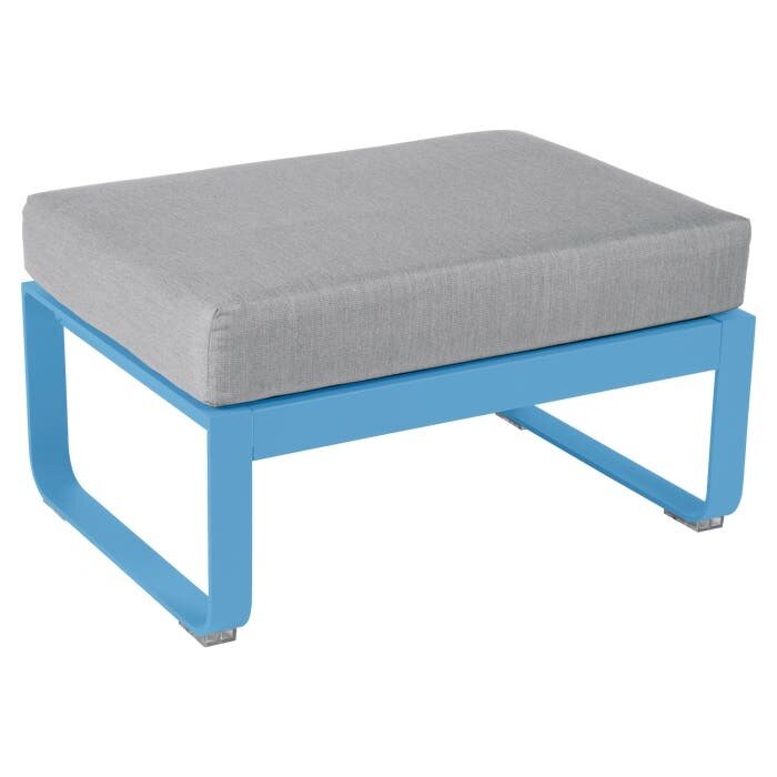Fermob Bellevie 1-Seater Ottoman Grey Taupe Cushion