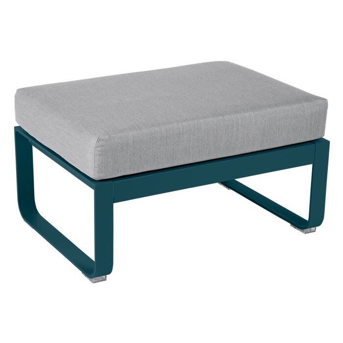 Fermob Bellevie 1-Seater Ottoman Grey Taupe Cushion