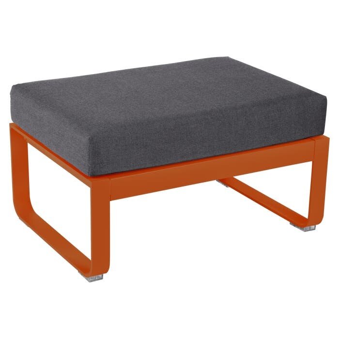 Fermob Bellevie 1-Seater Ottoman Graphite Grey Cushion