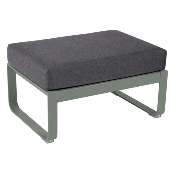 Fermob Bellevie 1-Seater Ottoman Graphite Grey Cushion