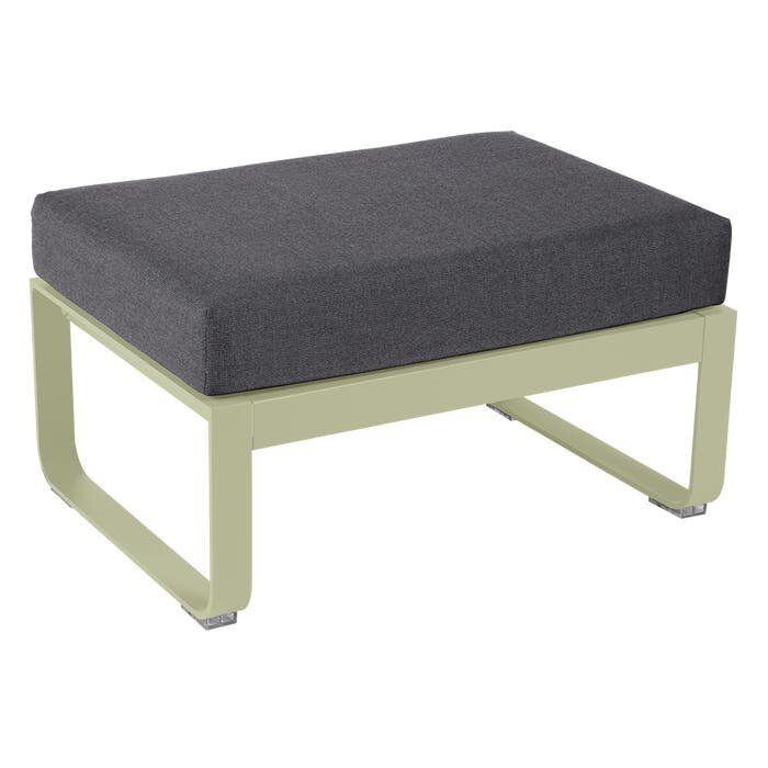 Fermob Bellevie 1-Seater Ottoman Graphite Grey Cushion